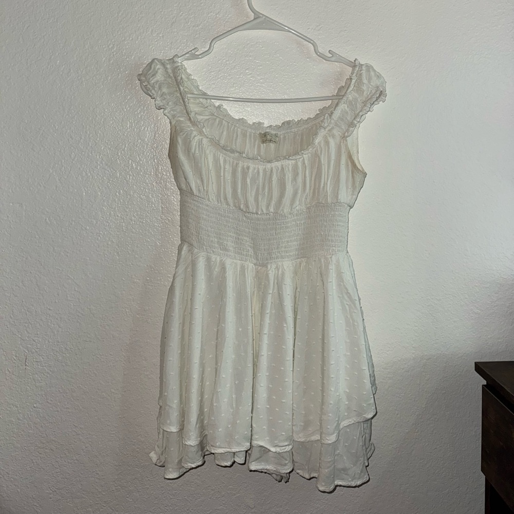 Urban Outfitters Cream Textured Blouse